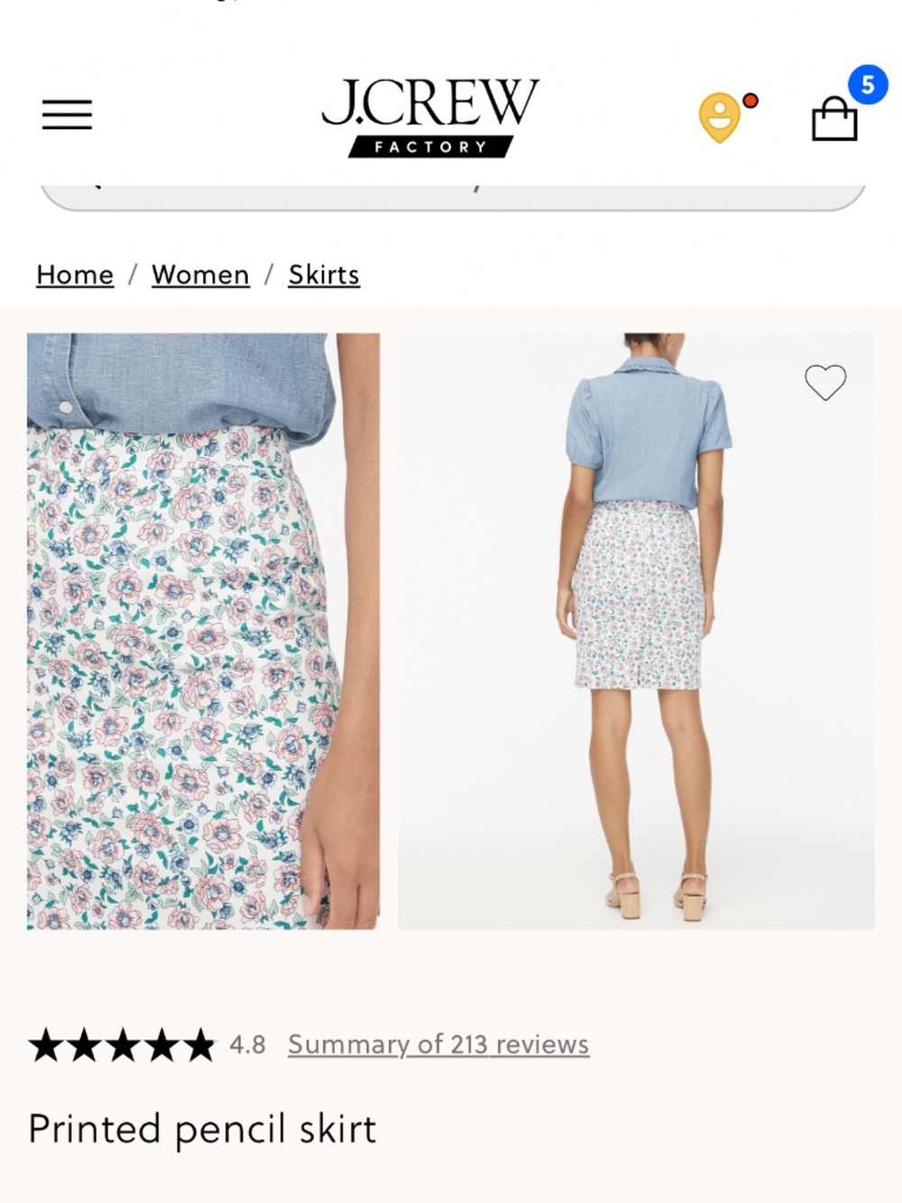 Pencil skirt